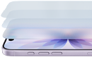 iPhone 17, parte delantera, parte lateral, vista detallada de las capas del Ceramic Shield